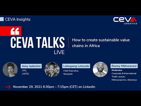CEVA TALKS 💡 How to create sustainable value chains in Africa