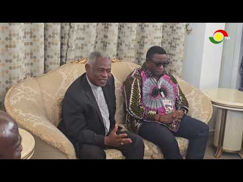 Cardinal Turkson arrives for National Prayer & Thanksgiving