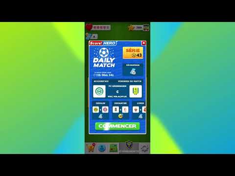 HARD LEVEL !! FC Groningen/RKC Waalwijk- Score Hero 2 - Daily Match 7 octobre