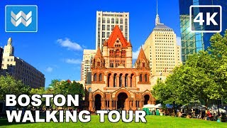 Boston Walking Tour - Beacon Hill, Public Garden, Newbury Street | Travel Guide 【4K】