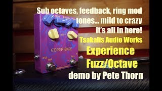 Video thumbnail for Tsakalis Audio Works Experience Fuzz/Octave pedal,, demo by Pete Thorn by Pete Thorn