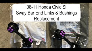 06-11 Honda Civic Sway Bar End Links and Bushings Replacement