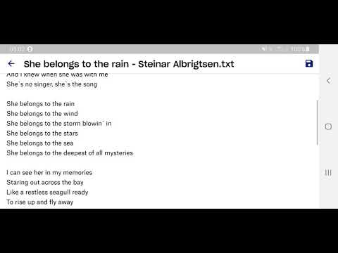 She Belongs To The Rain - Steinar Albrigtsen