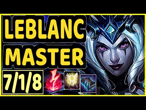 KASHTELAN (LEBLANC) - 7/1/8 KDA MID GAMEPLAY - EUW Ranked MASTER