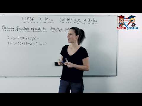 Clasa a IV-a - Ordinea efectuării operațiilor. Paranteze pătrate