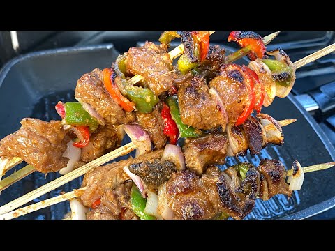 BEST AND SPICY SUYA KEBAB RECIPE | SUYA |TASTY BEEF & GOAT KEBAB RECIPE | KEBAB RECIPE WITHOUT OVEN