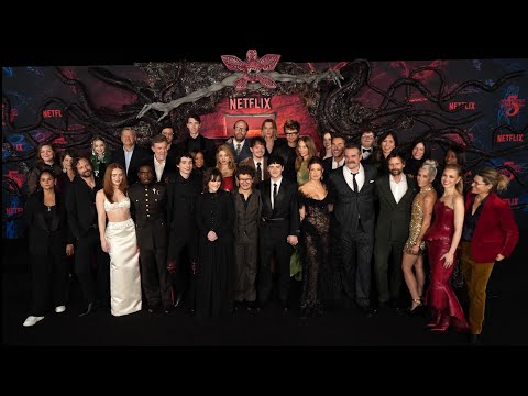 The Stranger Things cast at the STRANGER THINGS 5 world premiere, November 6th, 2025