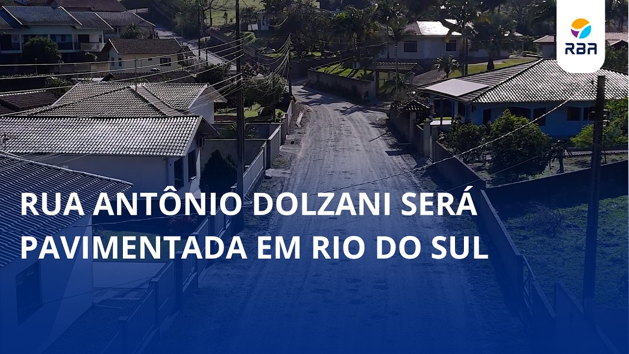 Rua Antônio Dolzani será pavimentada em Rio do Sul