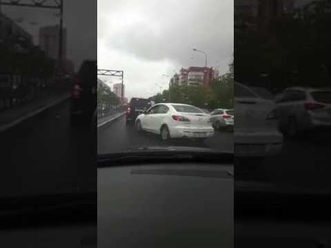 Конфликт с крутыми на дороге в Санкт-Петербурге