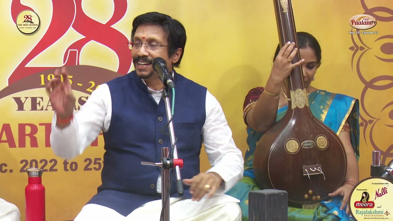 R.Suryaprakash(Vocal) - Mudhra’s 28th Fine Arts Festival  -Birthday Special Concert of Bharathiyar