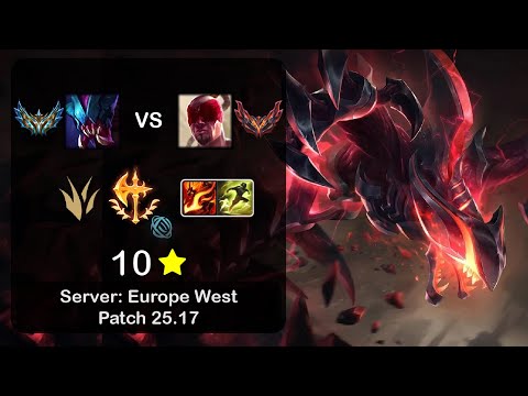 Rek'Sai Jungle vs Lee Sin - EUW Challenger - Patch 25.17