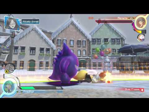 Pokkén Tournament Frezhor Gengar vs Braixen (Renata) Chroma League 145 Pokemon Nintendo Wii U