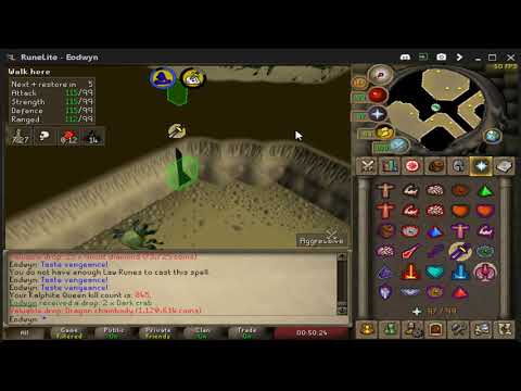 Eodwyn - 5 Kill Kalphite Queen trip + (D Chain drop)