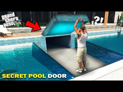 GTA 5 : Franklin Found Secret Bunker Door Near Franklin's Swimming Pool in GTA 5.. (GTA 5 Mods)