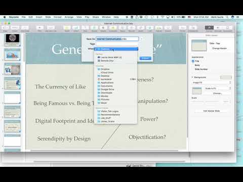 Exporting Keynote - How to Make Your Keynote a Multi-Media Movie