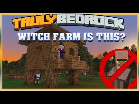 CRAZY Bedrock Witch Farm?! EPIC Minecraft Update!