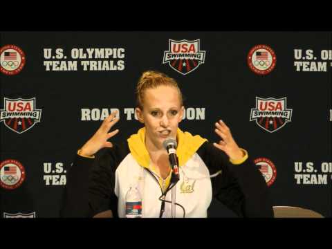 Dana Vollmer Press Conference: 2012 U.S. Olympic Team Trials - 100 Butterfly Champion