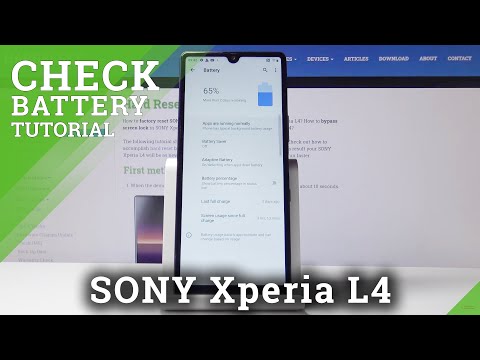 How to Check Battery Percentage in SONY Xperia L4 – Show Battery Info
