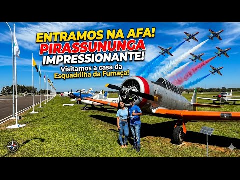 ENTRAMOS NA ACADEMIA DA FORÇA AÉREA! 🛩️ Pirassununga é impressionante!