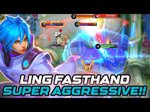 LING FASTHAND SUPER AGGRESSIVE & PERFECT ROTATION | LING FASTHAND GAMEPLAY 2023 FOR WINSTREAK - MLBB