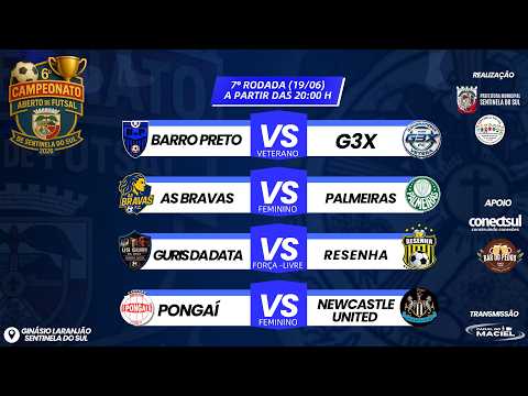 7° RODADA | CAMPEONATO ABERTO DE FUTSAL | SENTINELA DO SUL