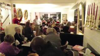 "The First Noel," family Christmas party, Nevis- tenor sax