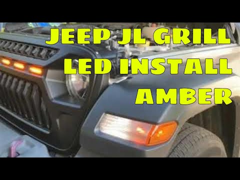 Jeep Wrangler JL Grill with LED install
