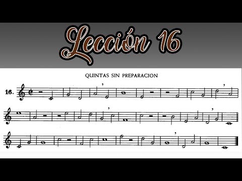 Lección 16 Metodo de Solfeo de Hilarion Eslava - Primera Parte