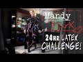 Mandy Marx 24 Hour Tron Latex Challenge Latex Under Clothes