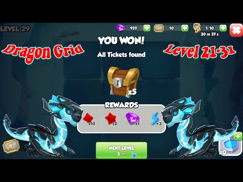 Tyrant Dragon Grid Chapter 4| Level 21-31 | Opened 100 more chests | DML | Gameplay | Art of Knowing