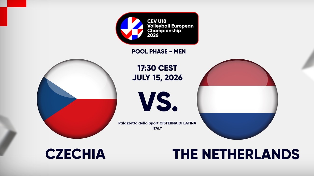 Full Match | Czechia vs. The Netherlands | CEV U18 Volleyball European Championship 2026 | Men