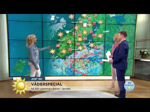 "Här sticker temperaturerna iväg uppåt" - Nyhetsmorgon (TV4)