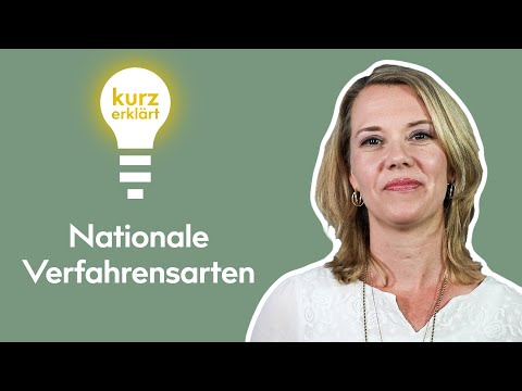 Nationale Verfahrensarten - Kurz erklärt #4 | B_I MEDIEN