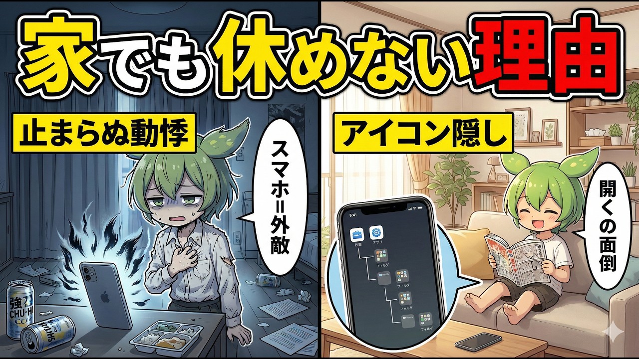 【脳科学】休日がスマホで溶ける限界社会人を救う『デジタルシェルター構築術』【ずんだもん＆ゆっくり解説】