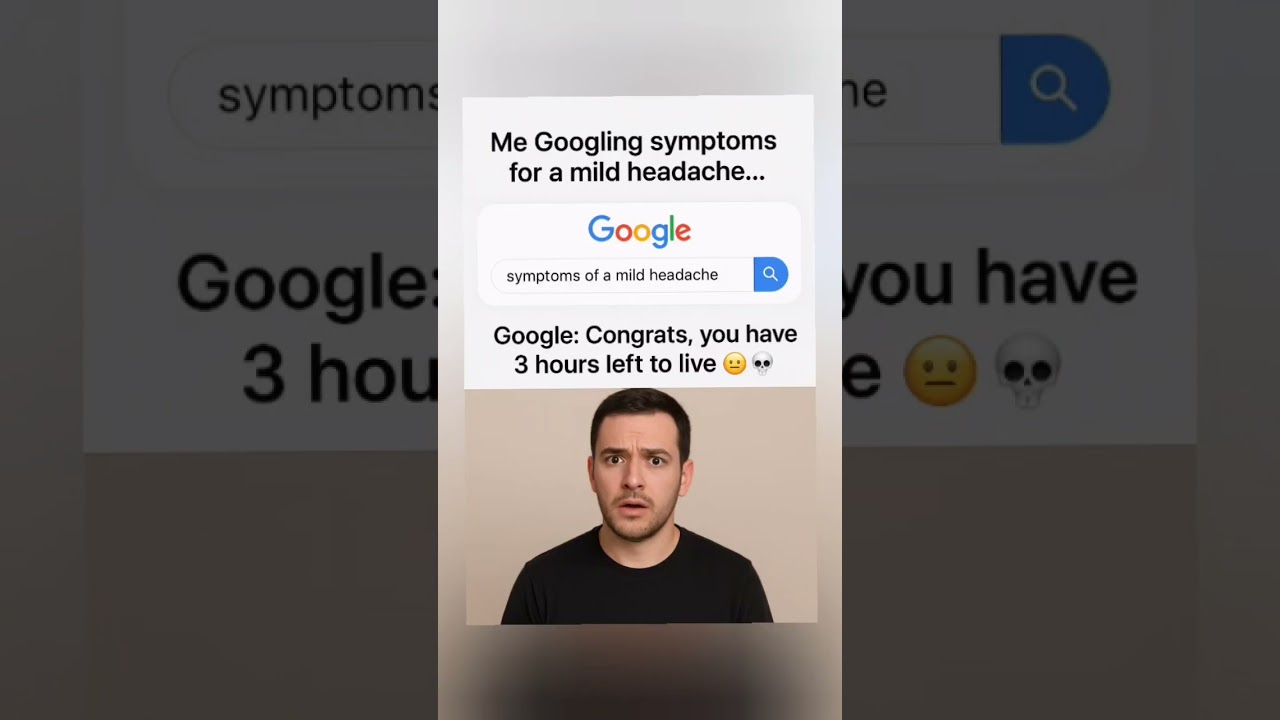 POV: When Google Becomes Your Doctor 😂💀 #meme #googlesearch #darkhumor #funnyaf #fyp #trending