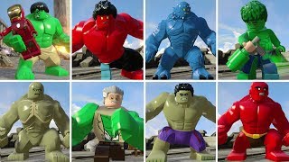All Hulk Characters in LEGO Marvel