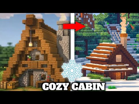 EPIC Minecraft Winter Hut Build! ❄️