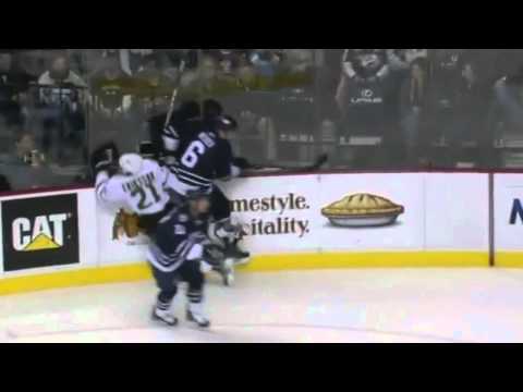 Shea Weber crushes Loui Eriksson [HD]