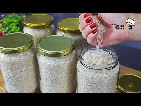 you will survive war and famine if you know this recipe! canned rice in a jar lasts 20 years!