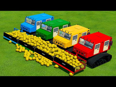 LOAD AND TRANSPORT LEMONS WITH MINI DOZER - Farming Simulator 22
