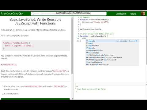 Basic Javascript Write Reusable Javascript With Functions Free Code Camp Dani