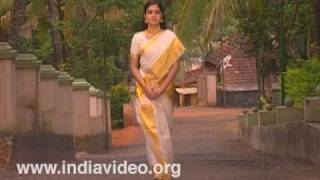 Set mundu with kasavu, a conventional women's wear 