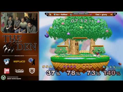 The Den #1 - Ice + Kellner Vs. Timi + gLory - Winners Finals - Melee Doubles
