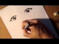 Как рисовать аниме глаза под разными ракурсами 