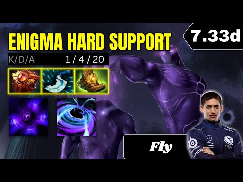 PATCH 7.33d - Fly Enigma Hard Support Gameplay - Dota 2 Full Match Gameplay