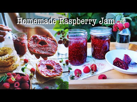 How to make make Raspberry Jam I Homemade Raspberry Jam Made with Homegrown Organic Raspberries
