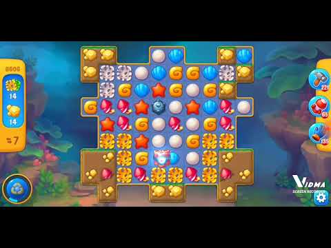 Fishdom. 8606 level no boosters and diamonds. 10 moves