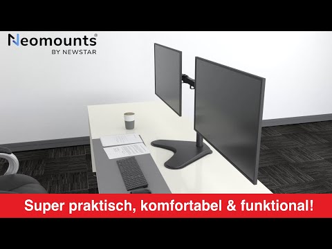 Artikelvideo 1 für Neomounts Monitor-Halterung FPMA-D550DDBLACK schwarz für 2 Monitore, Tischständer, Artikelnummer 840963
