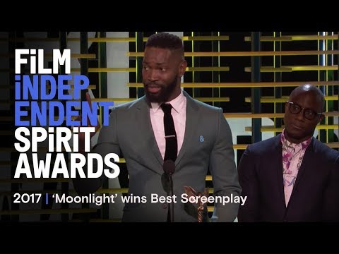 MOONLIGHT wins Best Screenplay at the 2017 Film Independent Spirit Awards