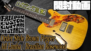 Video thumbnail for 開封の儀！Freedom Custom Guitar Reserch O.S. Brown Pepper All  Limba/BZF【商品紹介@Guitar Planet】 by GUITAR PLANET CHANNEL